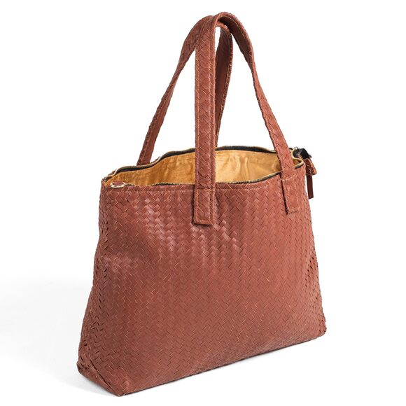 Handbags - 5699 Hobo Style Woven Bag - Soft Handmade Top Handle Premium Quality